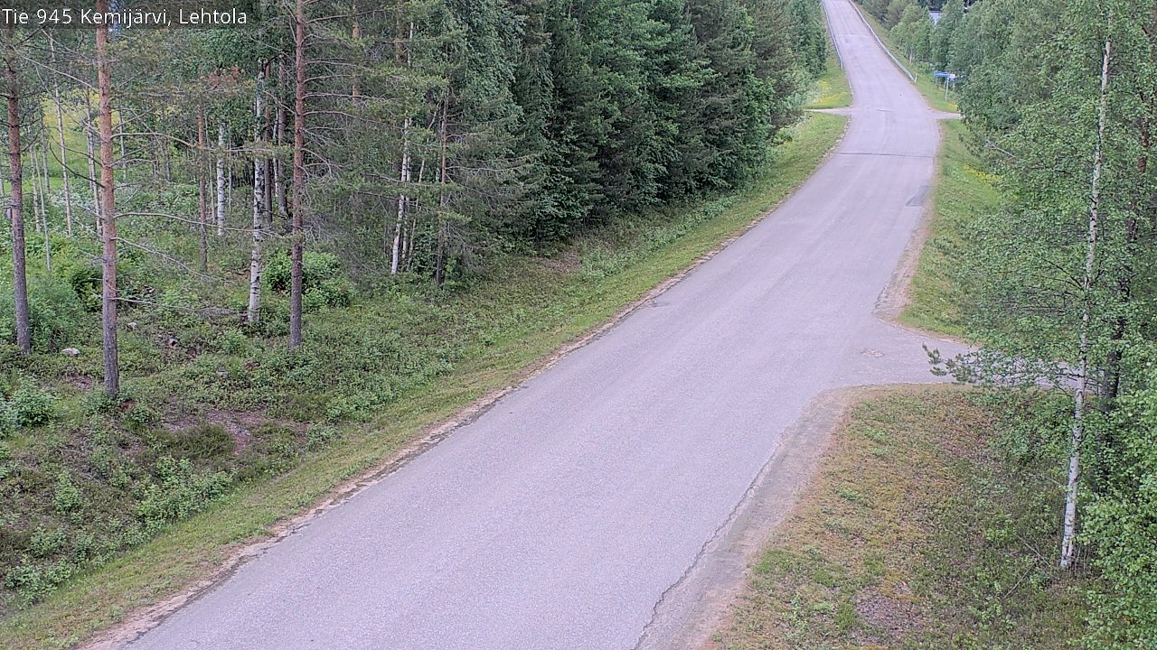 Weather Camera Image Road 945 Kemijärvi, Lehtola, Kemijärvi, Lappi