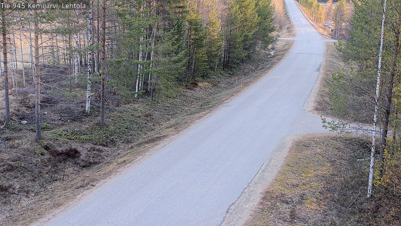 Weather Camera Image Väg 945 Kemijärvi, Lehtola, Kemijärvi, Lappi