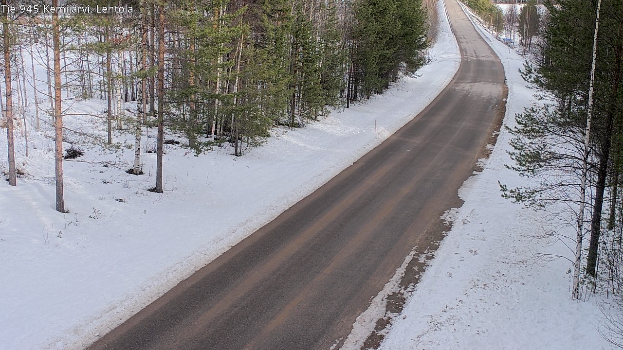 Weather Camera Image Road 945 Kemijärvi, Lehtola, Kemijärvi, Lappi