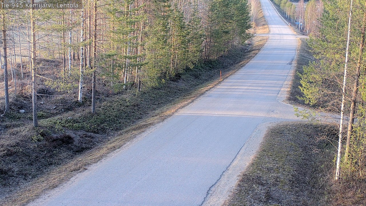 Weather Camera Image Väg 945 Kemijärvi, Lehtola, Kemijärvi, Lappi