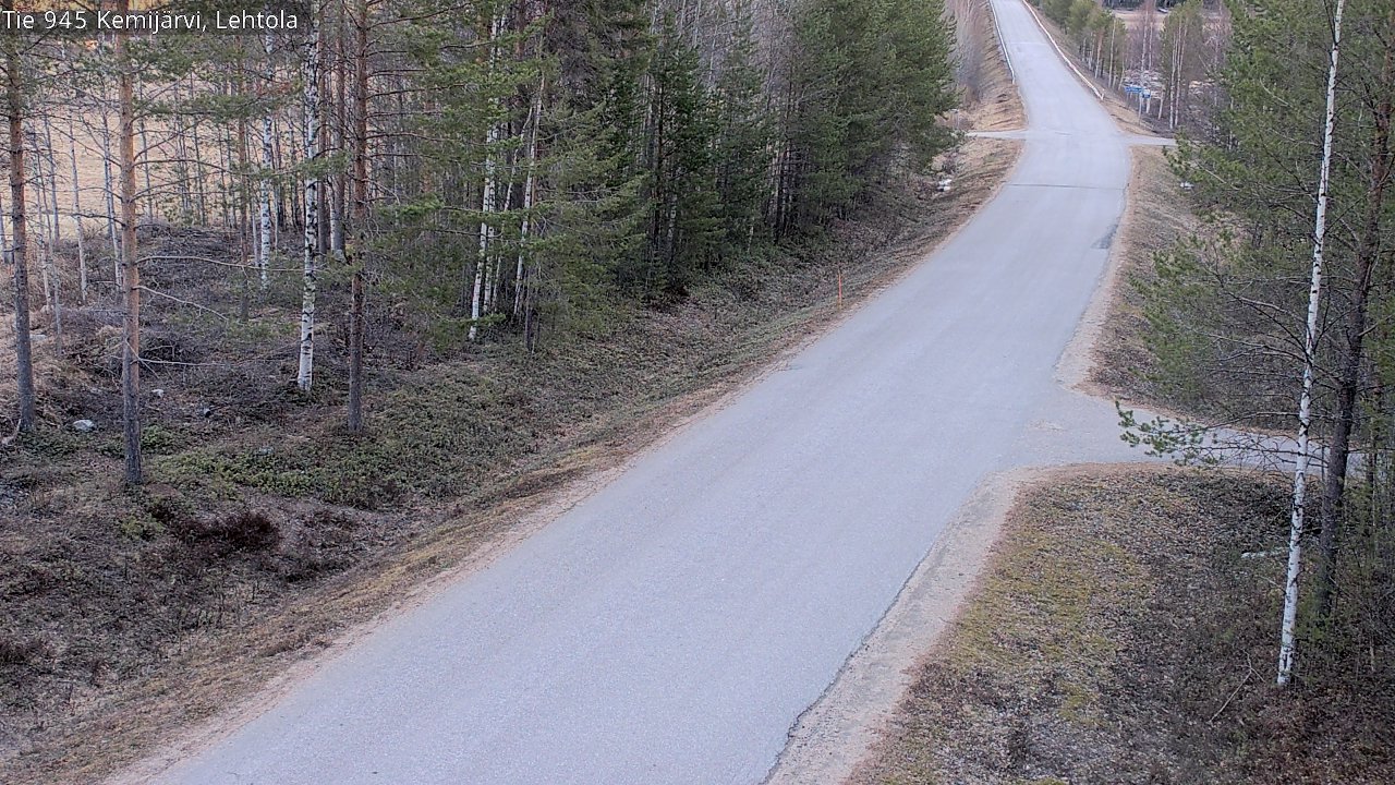 Weather Camera Image Väg 945 Kemijärvi, Lehtola, Kemijärvi, Lappi