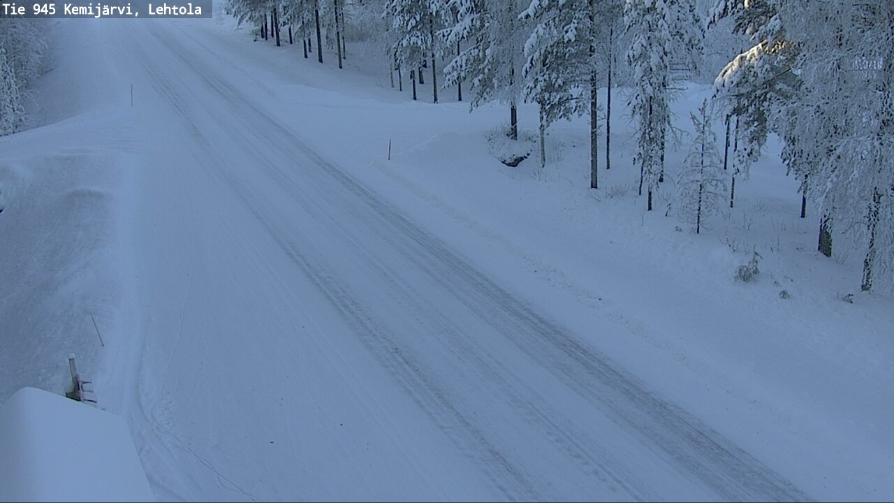 Weather Camera Image Road 945 Kemijärvi, Lehtola, Kemijärvi, Lappi