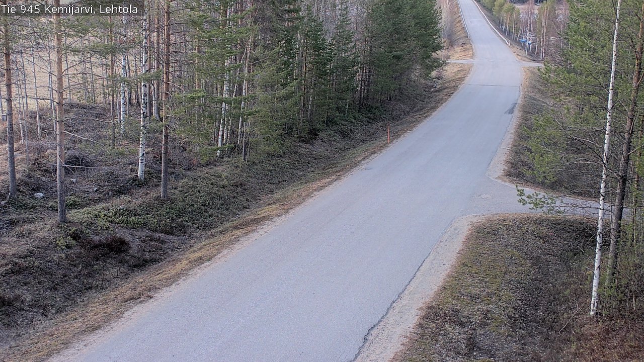 Weather Camera Image Road 945 Kemijärvi, Lehtola, Kemijärvi, Lappi