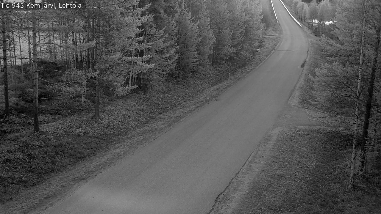 Weather Camera Image Väg 945 Kemijärvi, Lehtola, Kemijärvi, Lappi