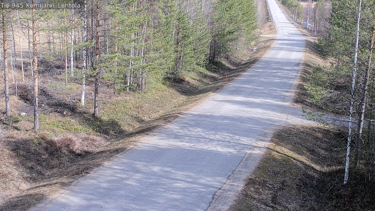Weather Camera Image Väg 945 Kemijärvi, Lehtola, Kemijärvi, Lappi