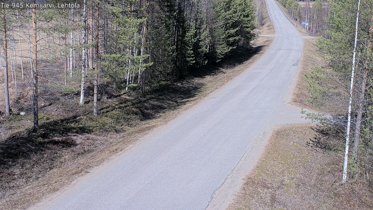 Weather Camera Image Väg 945 Kemijärvi, Lehtola, Kemijärvi, Lappi