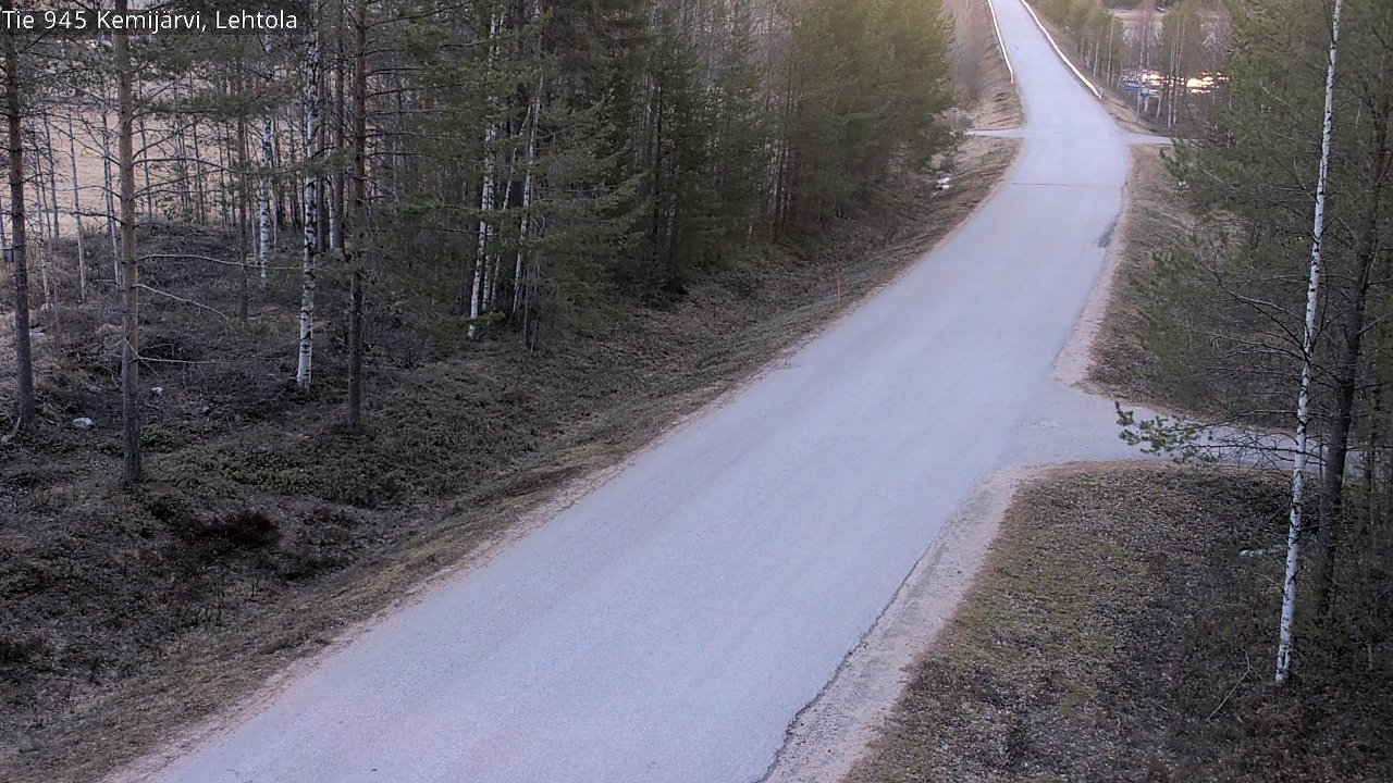 Weather Camera Image Väg 945 Kemijärvi, Lehtola, Kemijärvi, Lappi
