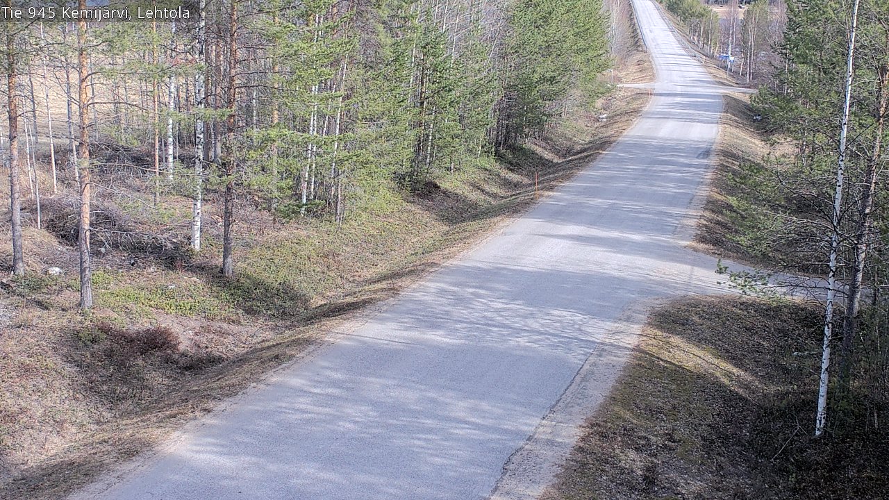 Weather Camera Image Väg 945 Kemijärvi, Lehtola, Kemijärvi, Lappi