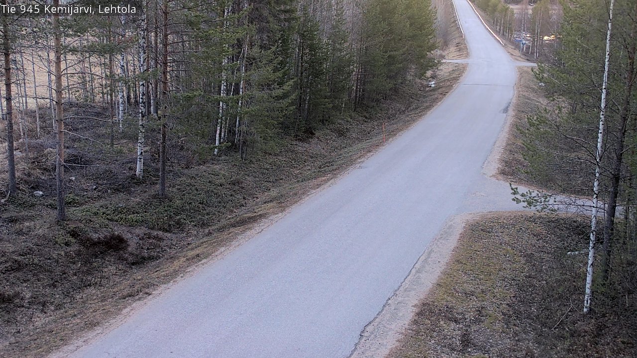 Weather Camera Image Väg 945 Kemijärvi, Lehtola, Kemijärvi, Lappi