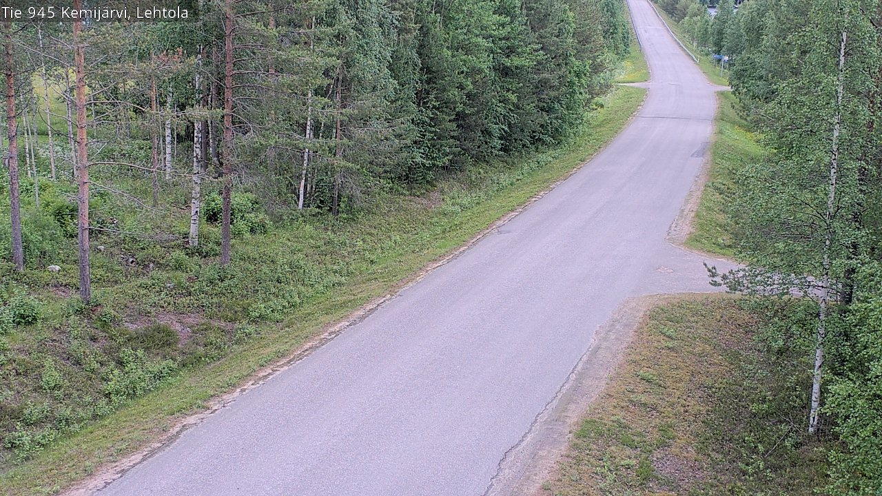 Weather Camera Image Road 945 Kemijärvi, Lehtola, Kemijärvi, Lappi
