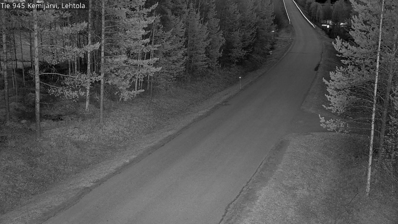 Weather Camera Image Väg 945 Kemijärvi, Lehtola, Kemijärvi, Lappi
