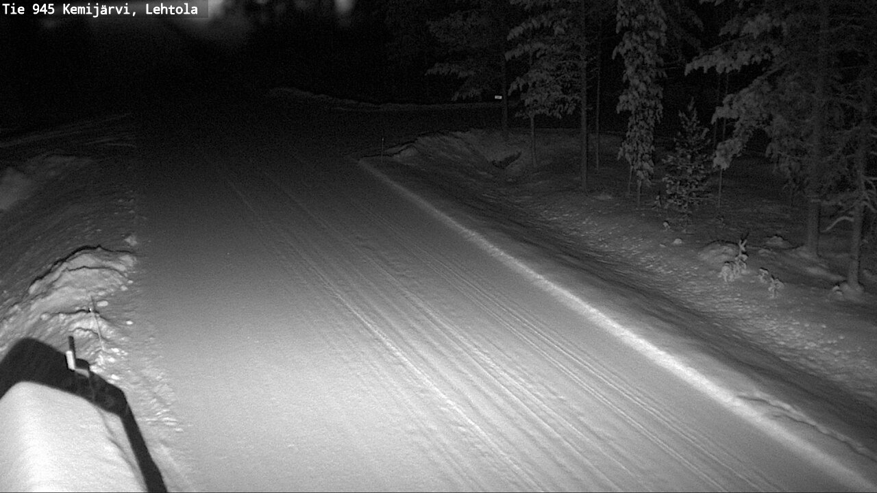 Weather Camera Image Väg 945 Kemijärvi, Lehtola, Kemijärvi, Lappi