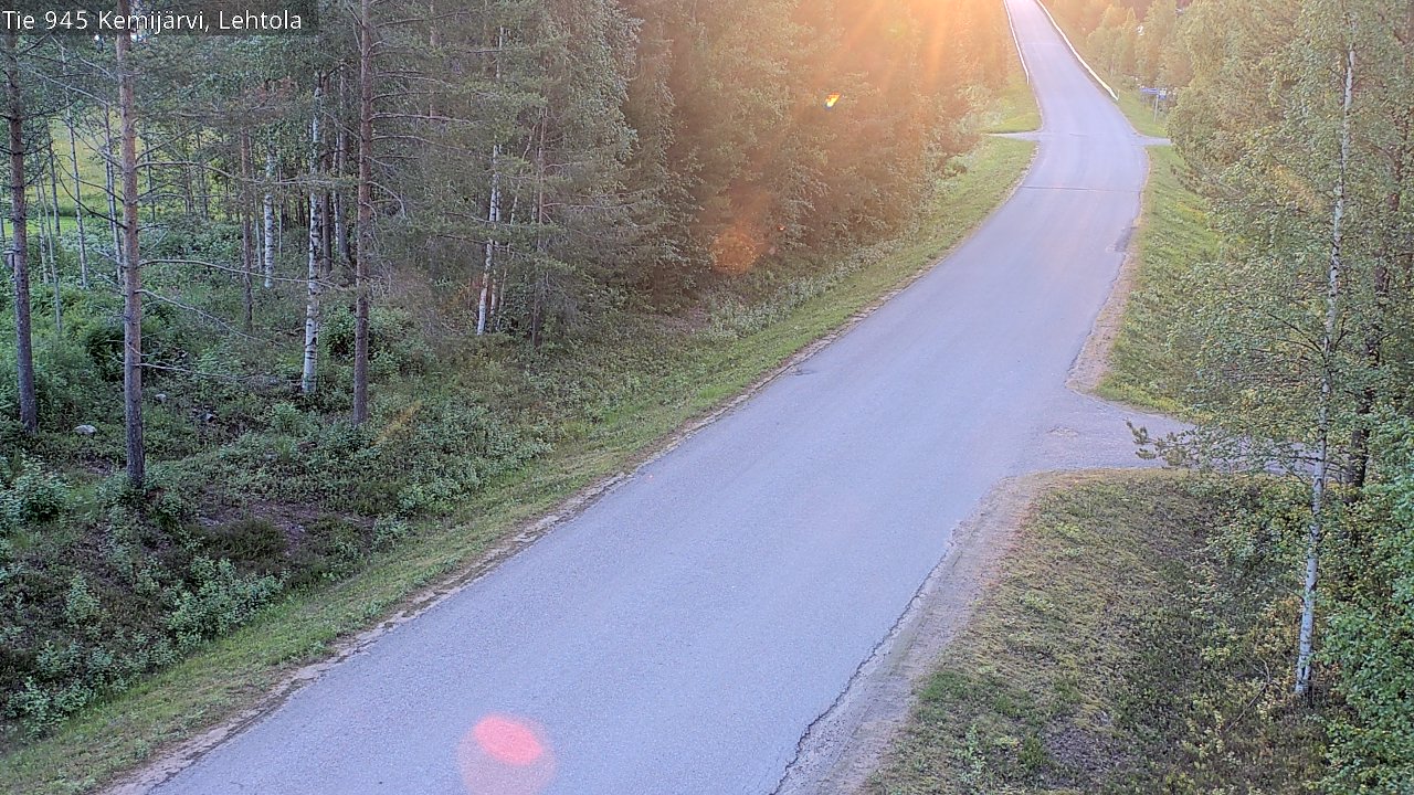 Weather Camera Image Road 945 Kemijärvi, Lehtola, Kemijärvi, Lappi
