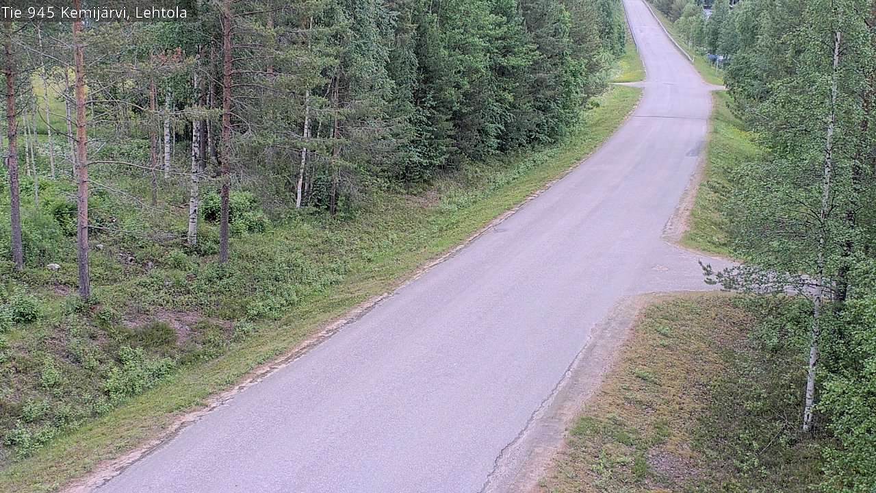 Weather Camera Image Road 945 Kemijärvi, Lehtola, Kemijärvi, Lappi