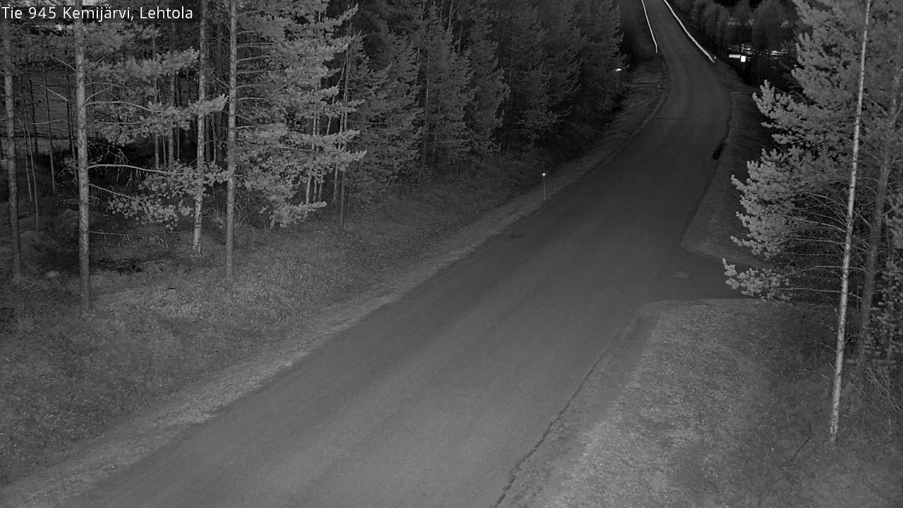 Weather Camera Image Väg 945 Kemijärvi, Lehtola, Kemijärvi, Lappi