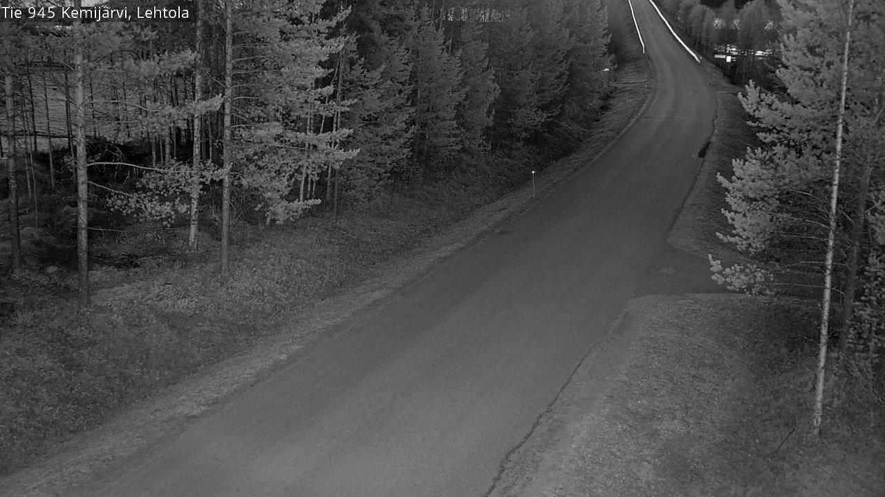Weather Camera Image Väg 945 Kemijärvi, Lehtola, Kemijärvi, Lappi