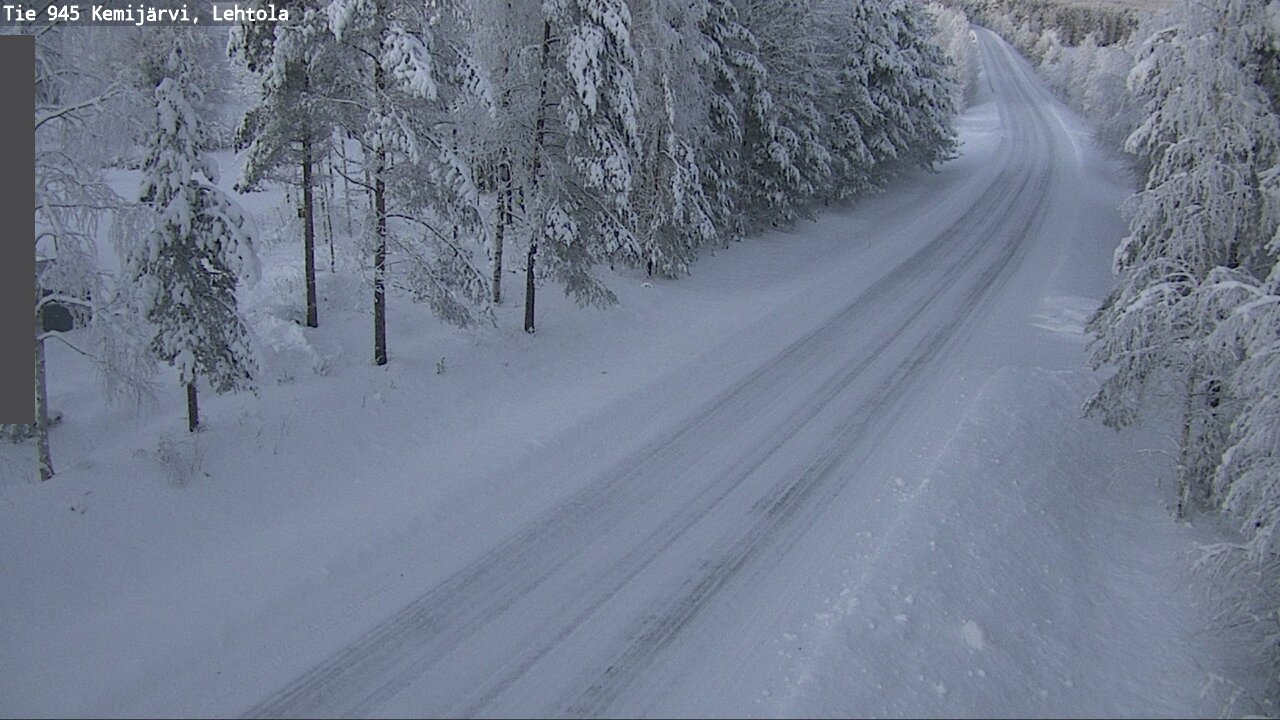 Weather Camera Image Väg 945 Kemijärvi, Lehtola, Kemijärvi, Lappi