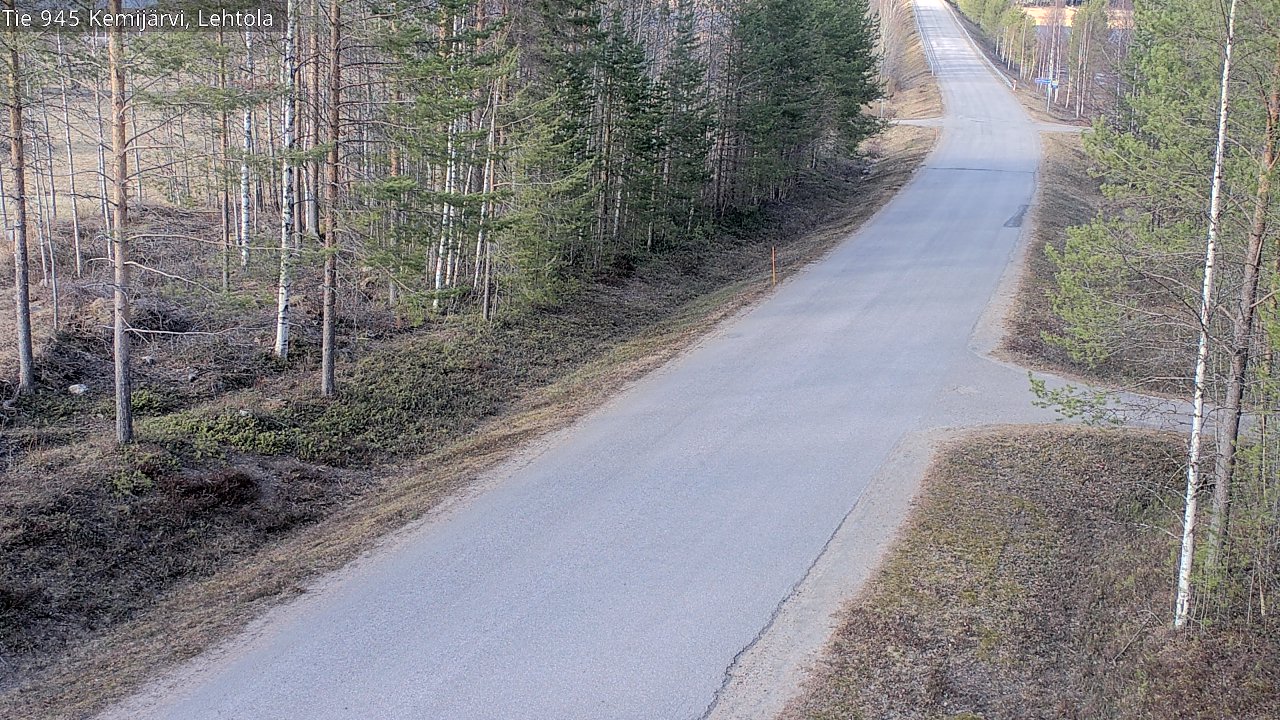 Weather Camera Image Väg 945 Kemijärvi, Lehtola, Kemijärvi, Lappi