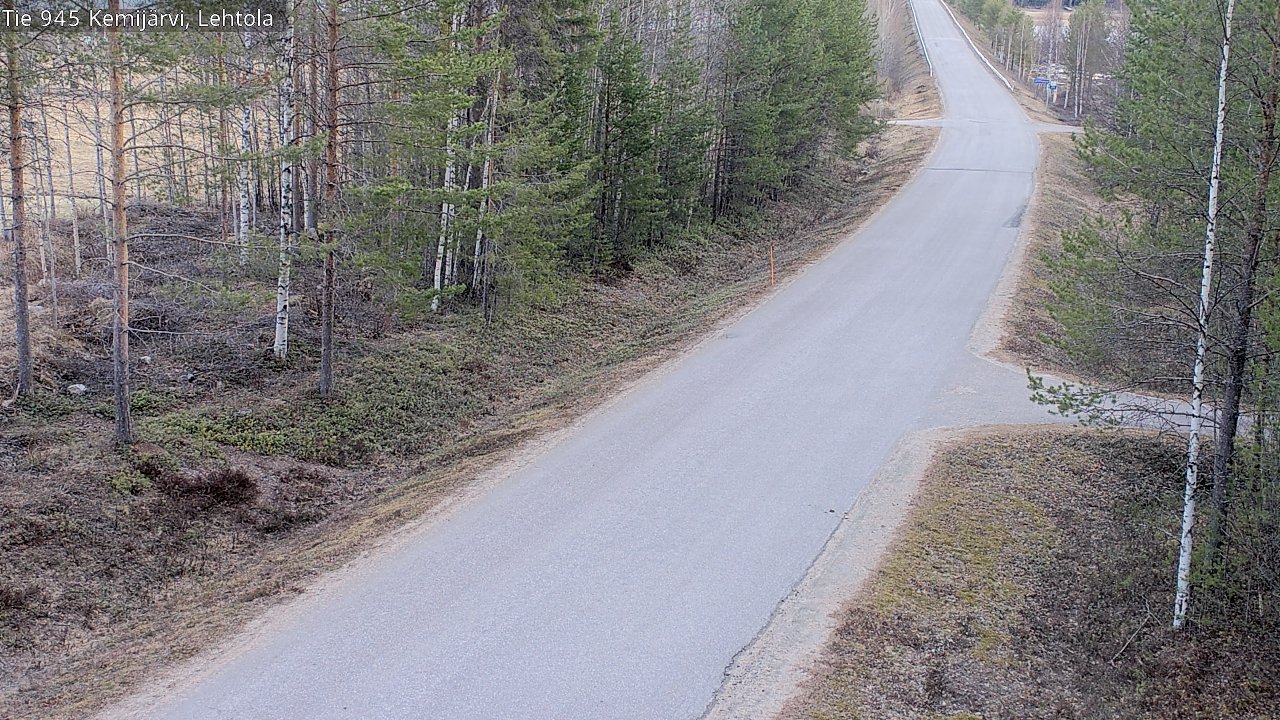 Weather Camera Image Road 945 Kemijärvi, Lehtola, Kemijärvi, Lappi