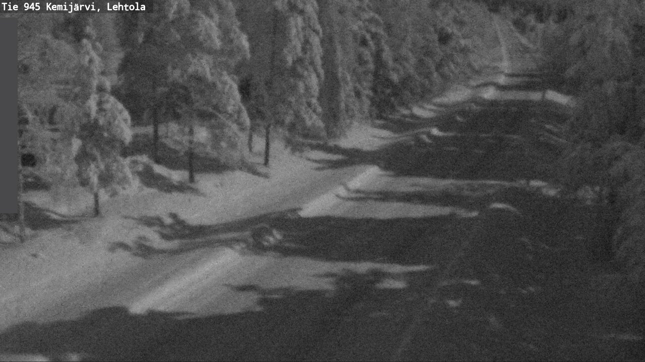 Weather Camera Image Väg 945 Kemijärvi, Lehtola, Kemijärvi, Lappi