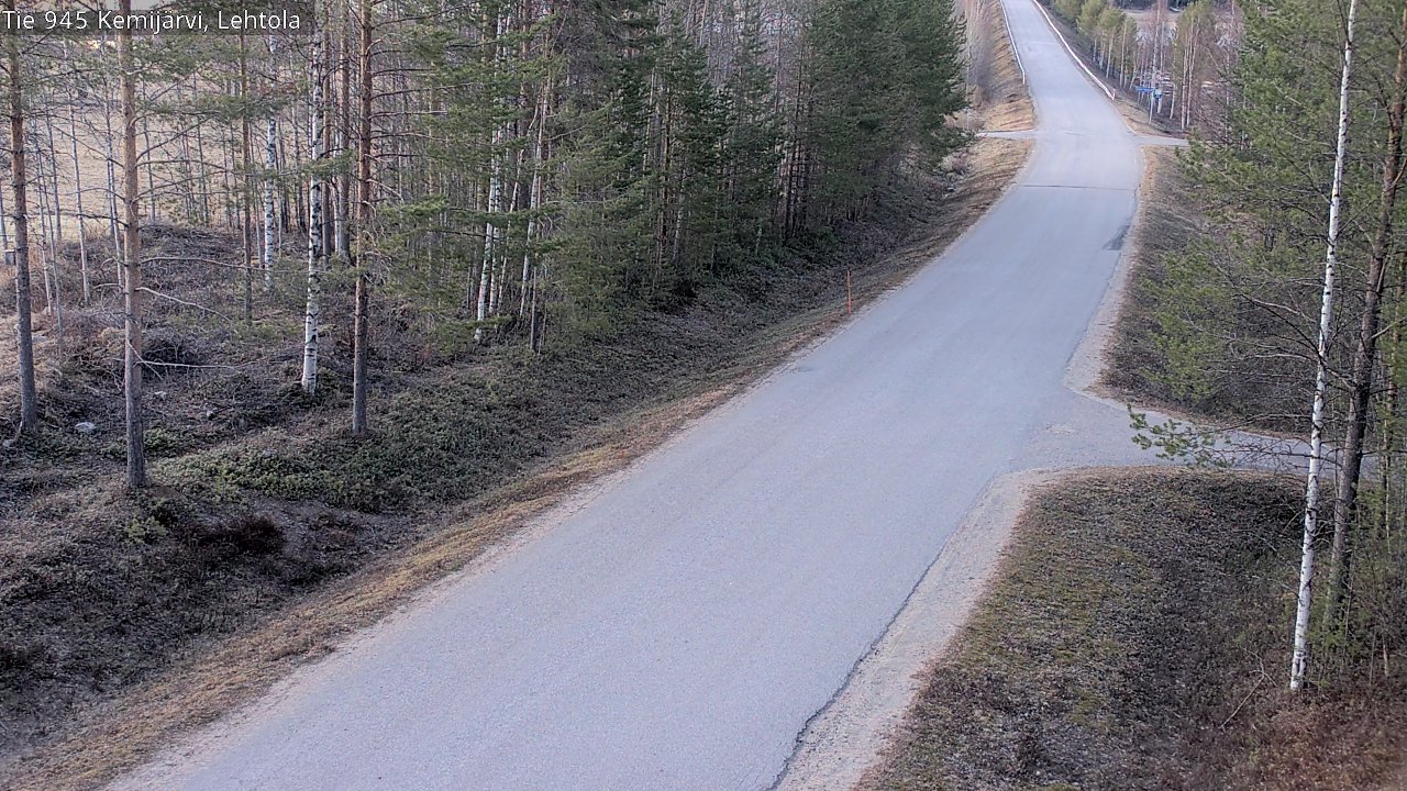 Weather Camera Image Väg 945 Kemijärvi, Lehtola, Kemijärvi, Lappi