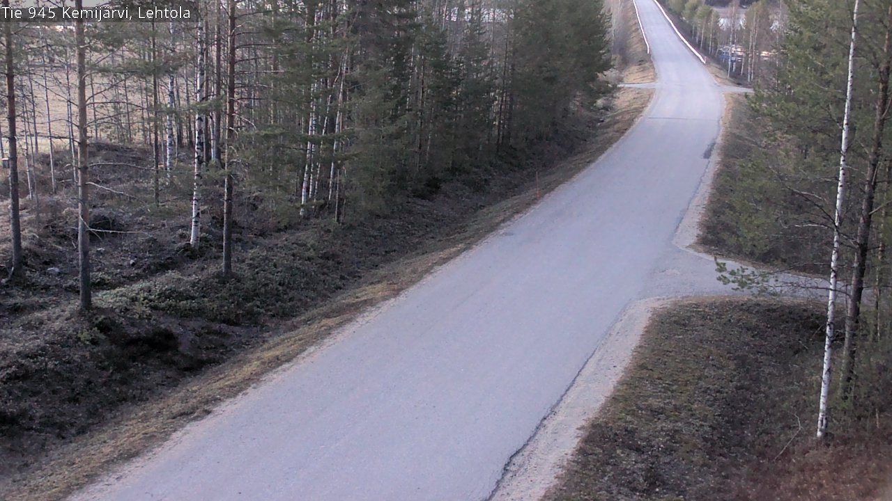 Weather Camera Image Väg 945 Kemijärvi, Lehtola, Kemijärvi, Lappi