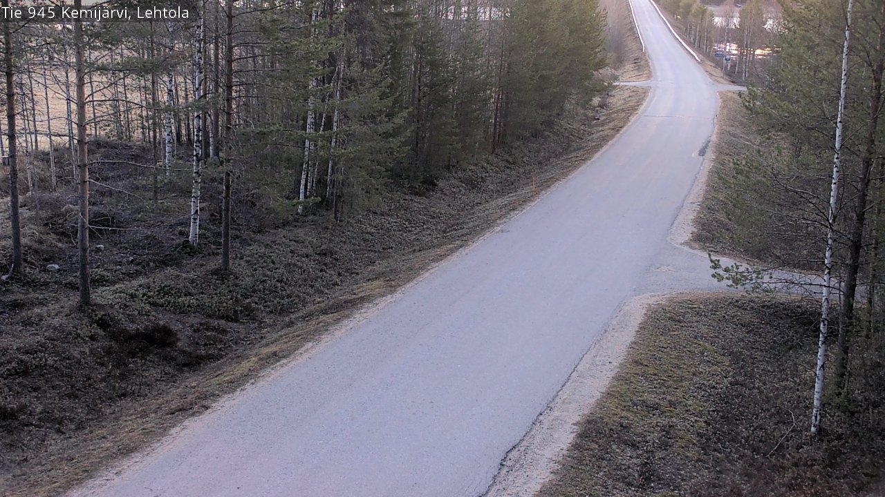 Weather Camera Image Väg 945 Kemijärvi, Lehtola, Kemijärvi, Lappi