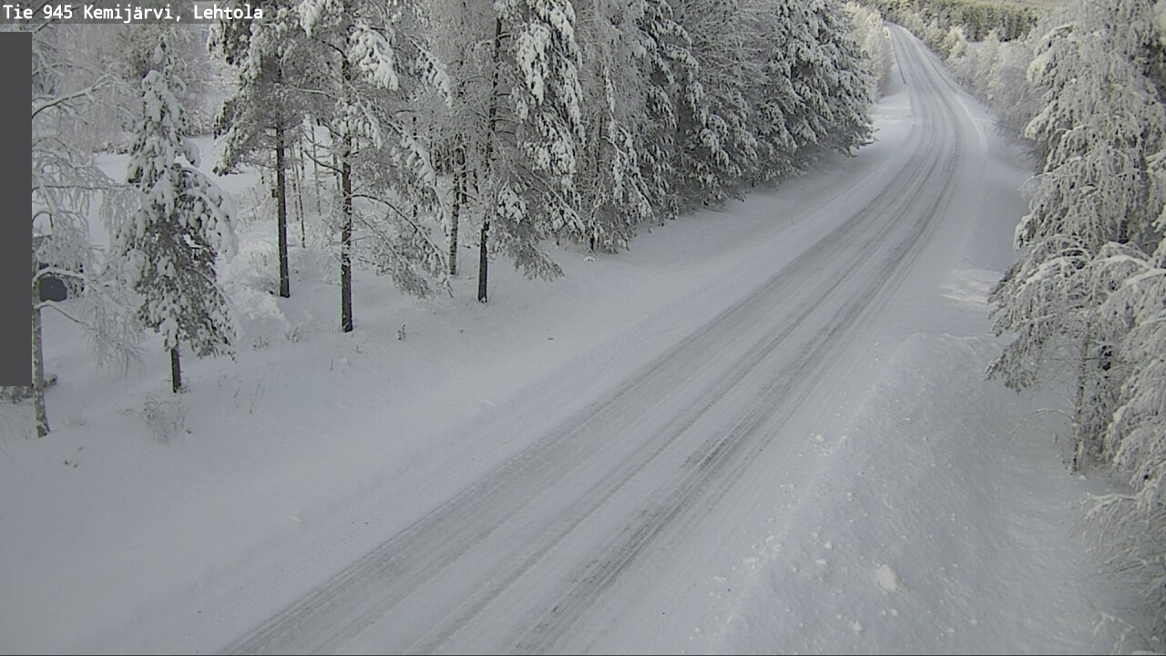 Weather Camera Image Väg 945 Kemijärvi, Lehtola, Kemijärvi, Lappi