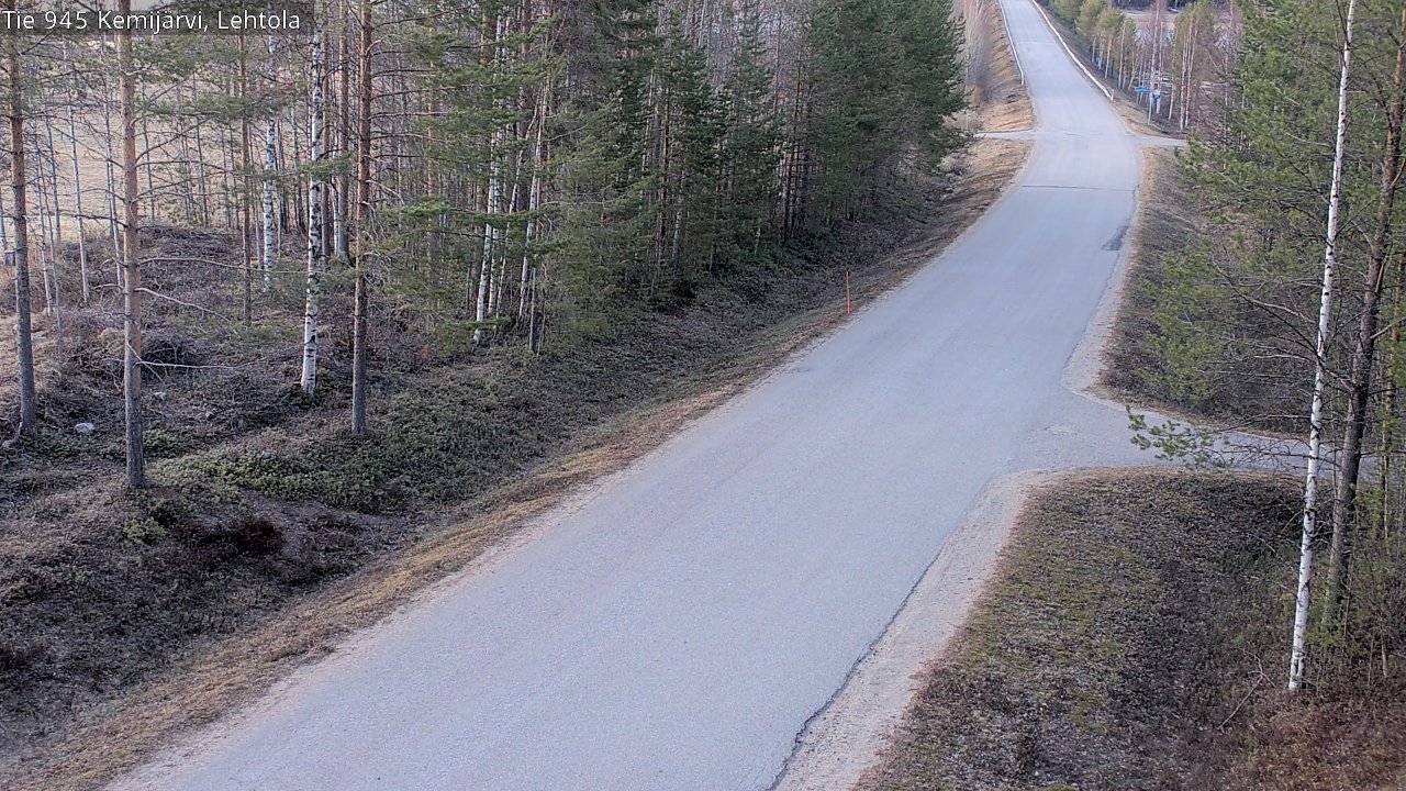 Weather Camera Image Väg 945 Kemijärvi, Lehtola, Kemijärvi, Lappi