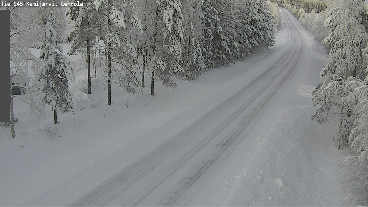 Weather Camera Image Väg 945 Kemijärvi, Lehtola, Kemijärvi, Lappi