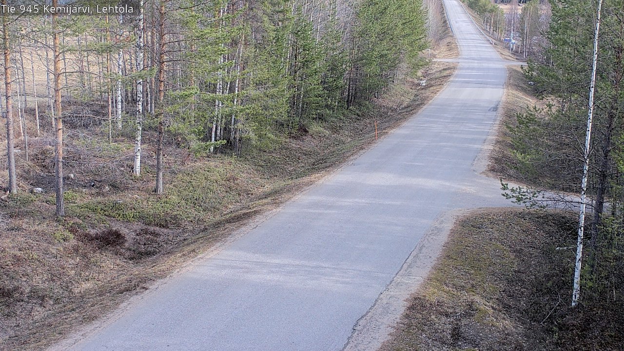 Weather Camera Image Väg 945 Kemijärvi, Lehtola, Kemijärvi, Lappi