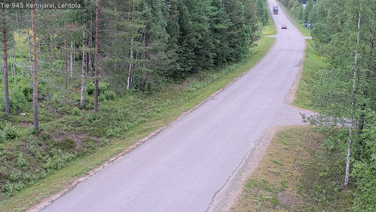 Weather Camera Image Väg 945 Kemijärvi, Lehtola, Kemijärvi, Lappi