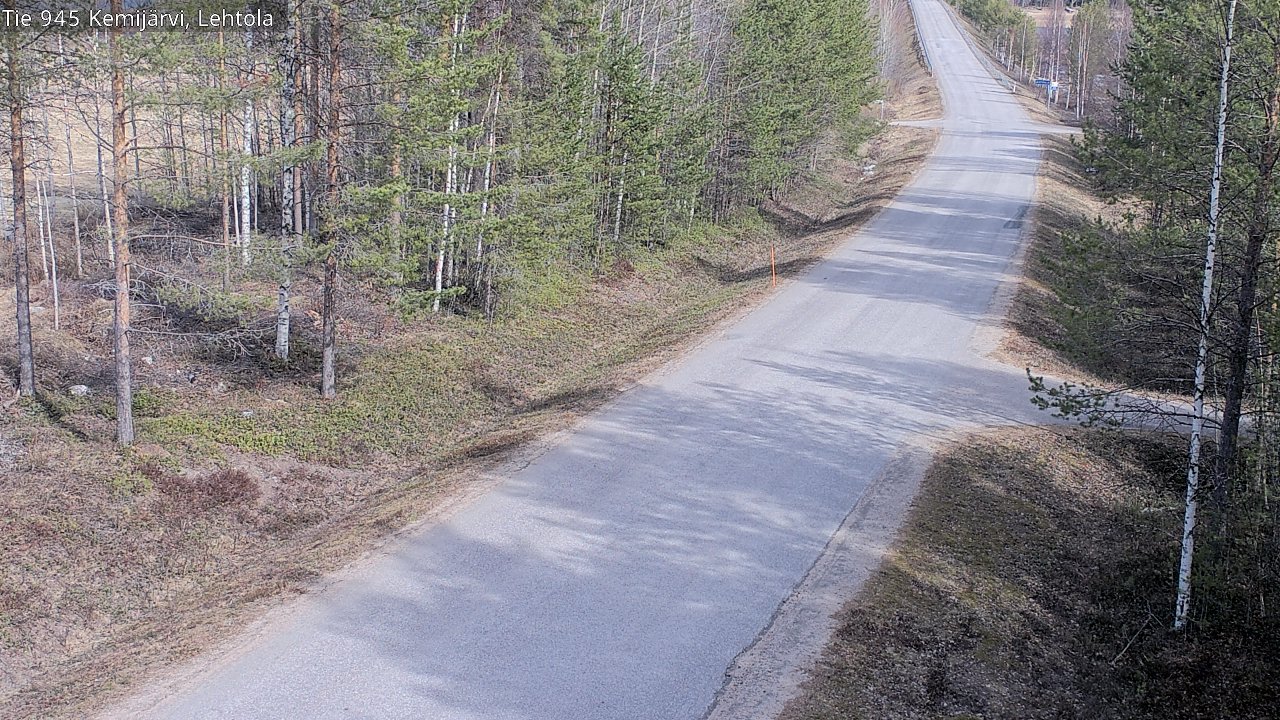 Weather Camera Image Väg 945 Kemijärvi, Lehtola, Kemijärvi, Lappi