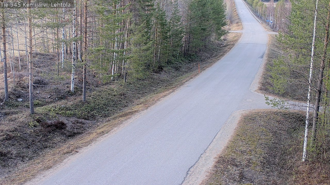 Weather Camera Image Väg 945 Kemijärvi, Lehtola, Kemijärvi, Lappi