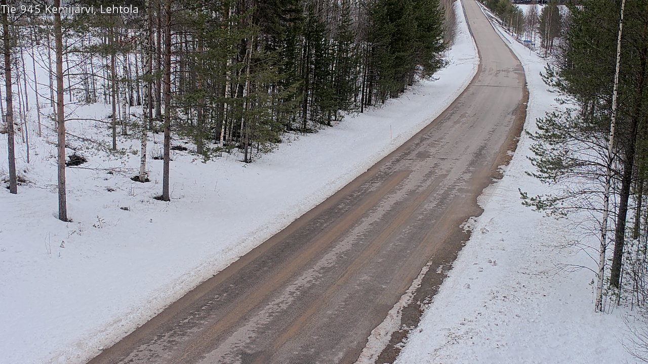 Weather Camera Image Road 945 Kemijärvi, Lehtola, Kemijärvi, Lappi