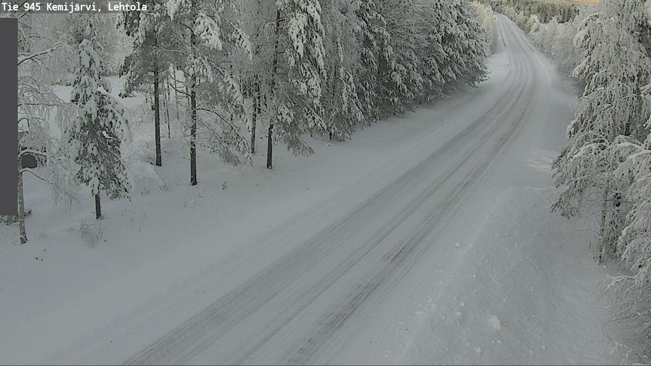 Weather Camera Image Väg 945 Kemijärvi, Lehtola, Kemijärvi, Lappi