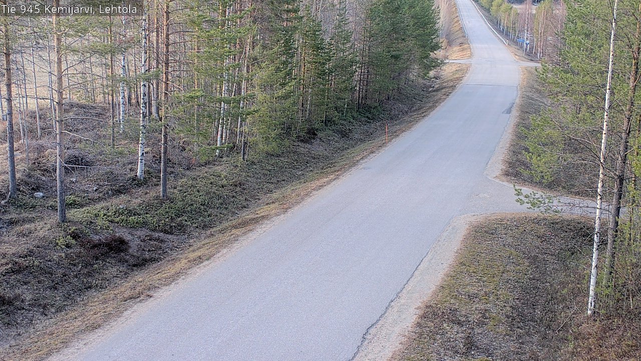 Weather Camera Image Väg 945 Kemijärvi, Lehtola, Kemijärvi, Lappi