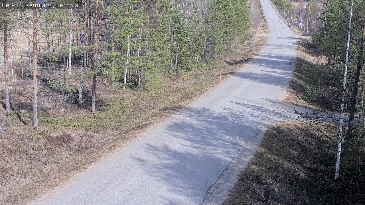 Weather Camera Image Väg 945 Kemijärvi, Lehtola, Kemijärvi, Lappi