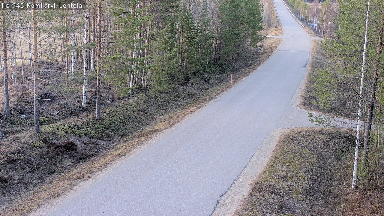 Weather Camera Image Väg 945 Kemijärvi, Lehtola, Kemijärvi, Lappi