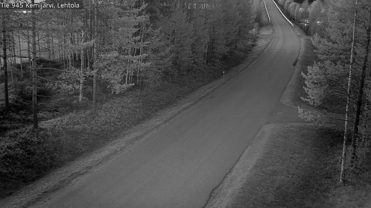 Weather Camera Image Väg 945 Kemijärvi, Lehtola, Kemijärvi, Lappi