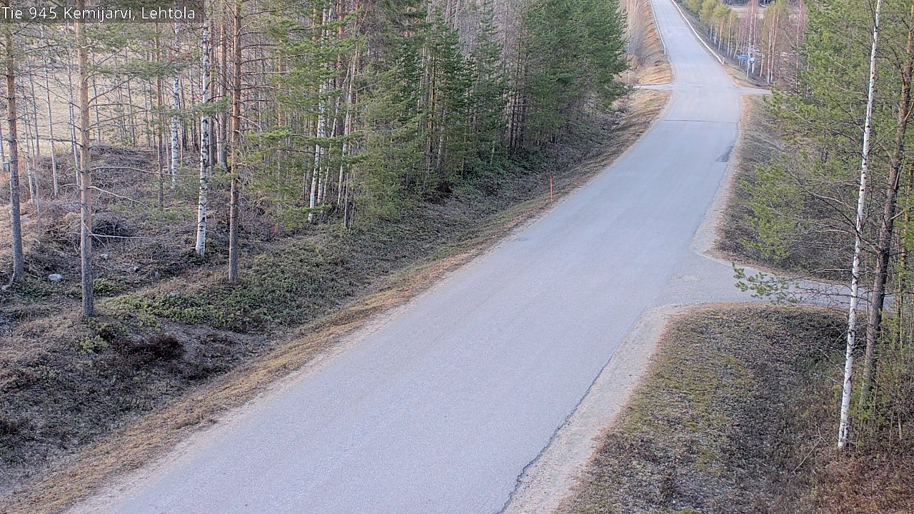 Weather Camera Image Väg 945 Kemijärvi, Lehtola, Kemijärvi, Lappi