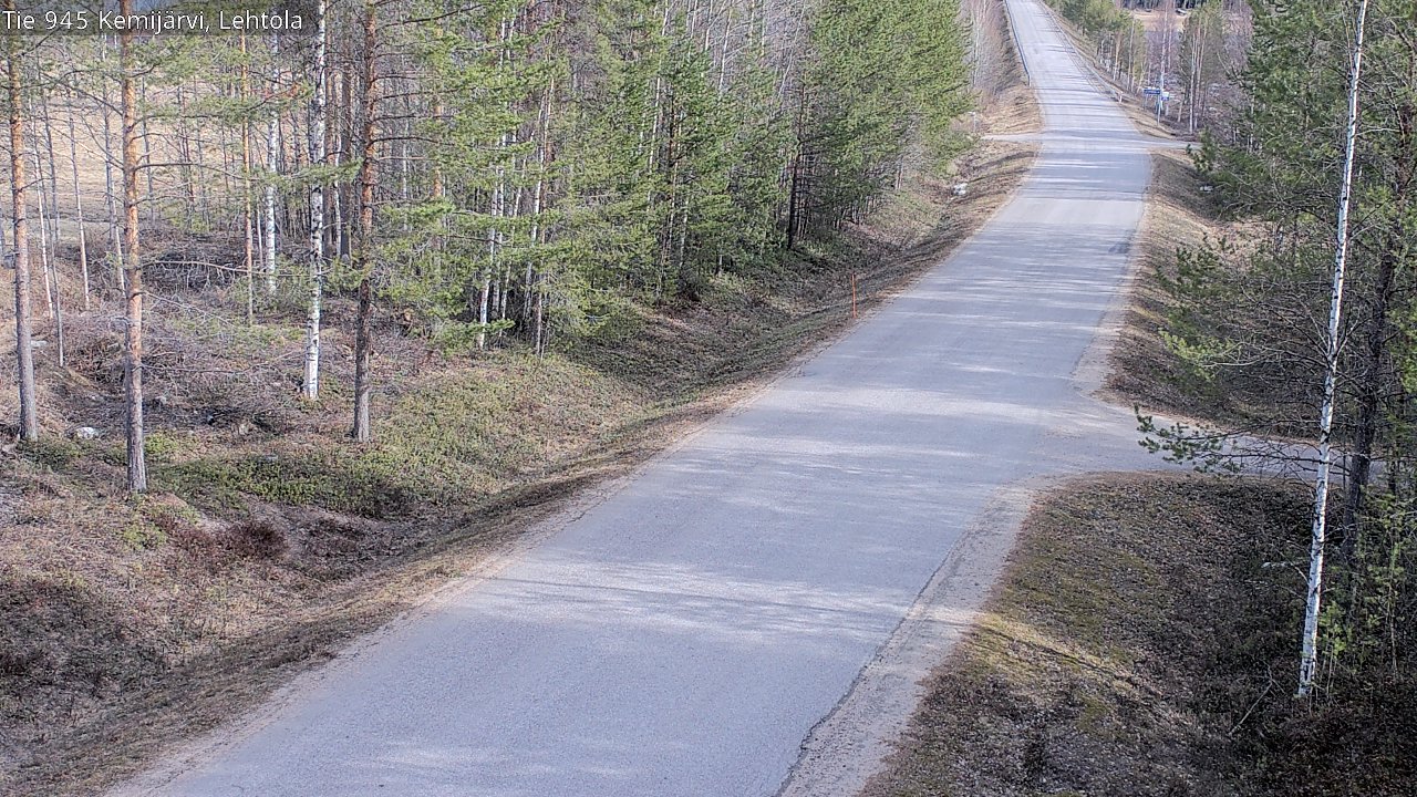 Weather Camera Image Väg 945 Kemijärvi, Lehtola, Kemijärvi, Lappi