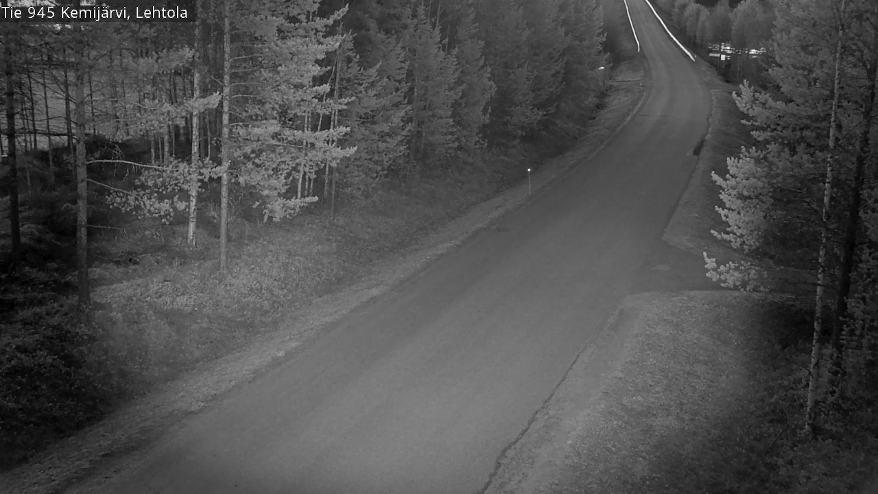 Weather Camera Image Väg 945 Kemijärvi, Lehtola, Kemijärvi, Lappi