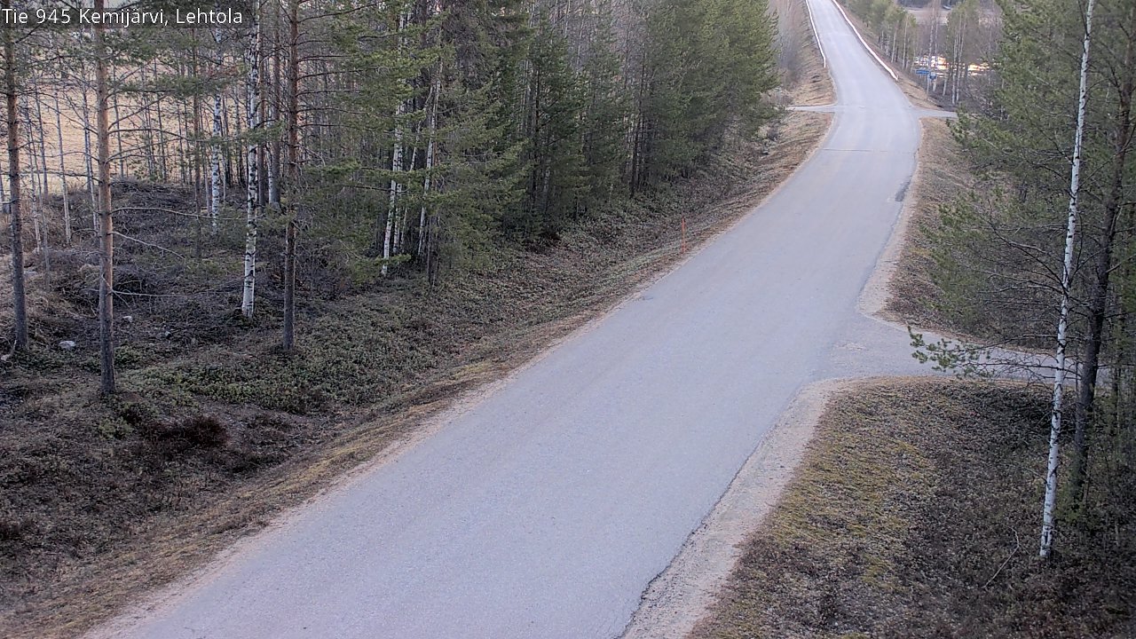 Weather Camera Image Väg 945 Kemijärvi, Lehtola, Kemijärvi, Lappi