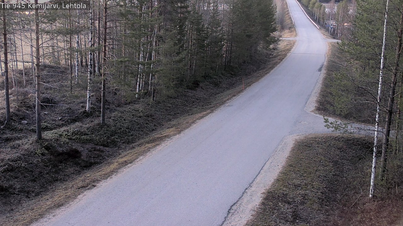 Weather Camera Image Väg 945 Kemijärvi, Lehtola, Kemijärvi, Lappi