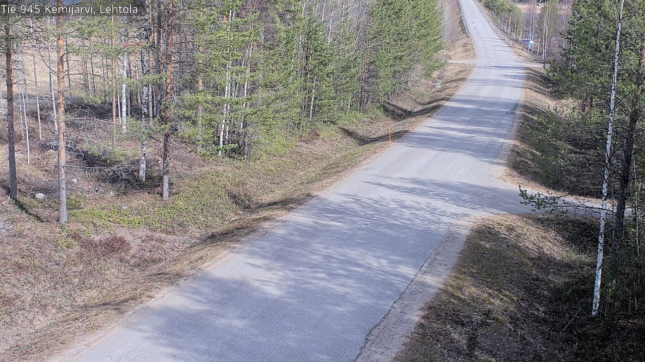 Weather Camera Image Väg 945 Kemijärvi, Lehtola, Kemijärvi, Lappi
