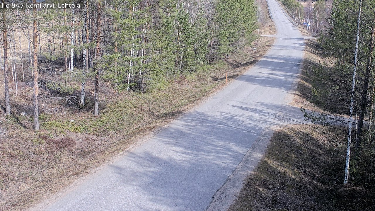 Weather Camera Image Väg 945 Kemijärvi, Lehtola, Kemijärvi, Lappi