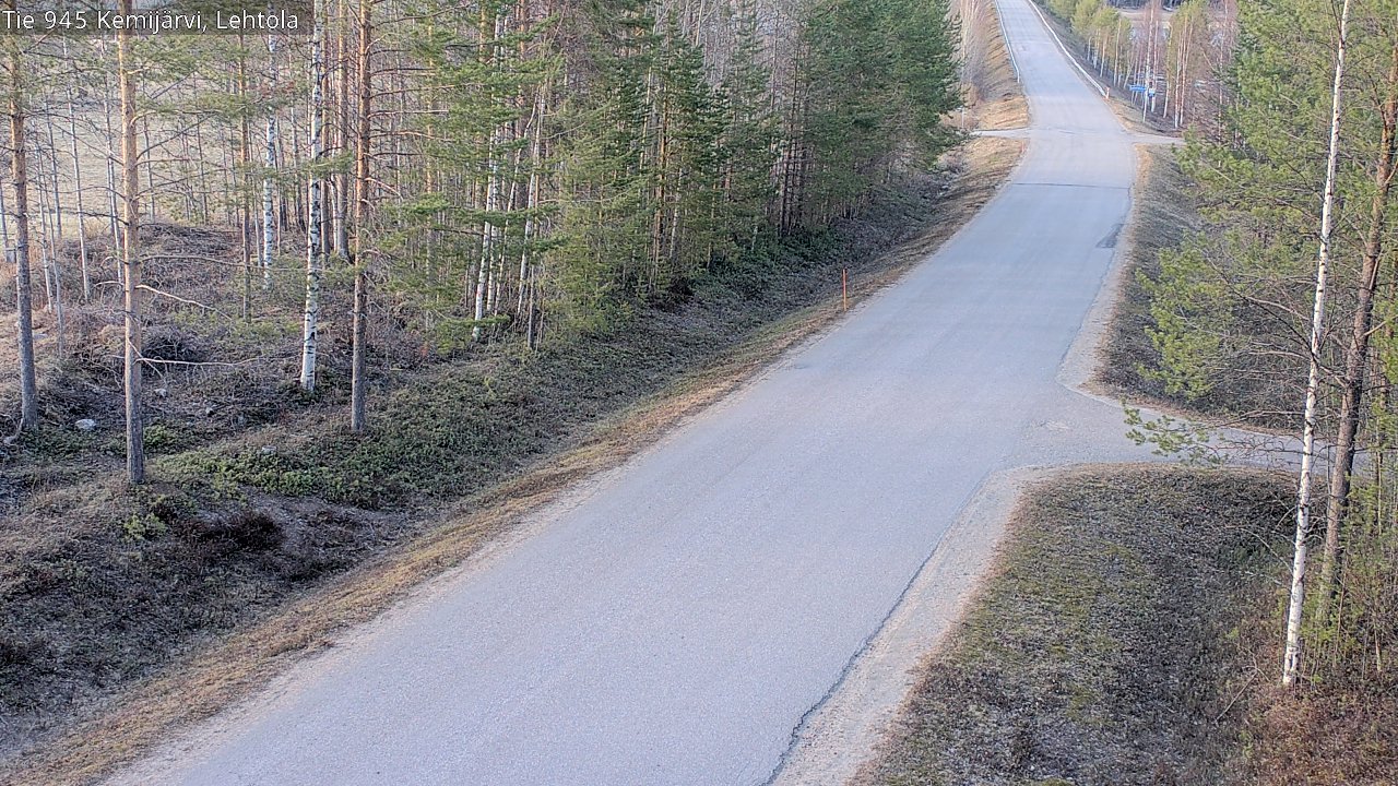 Weather Camera Image Väg 945 Kemijärvi, Lehtola, Kemijärvi, Lappi