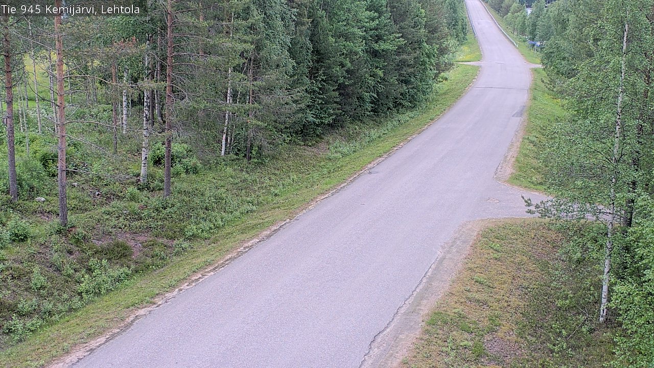 Weather Camera Image Väg 945 Kemijärvi, Lehtola, Kemijärvi, Lappi