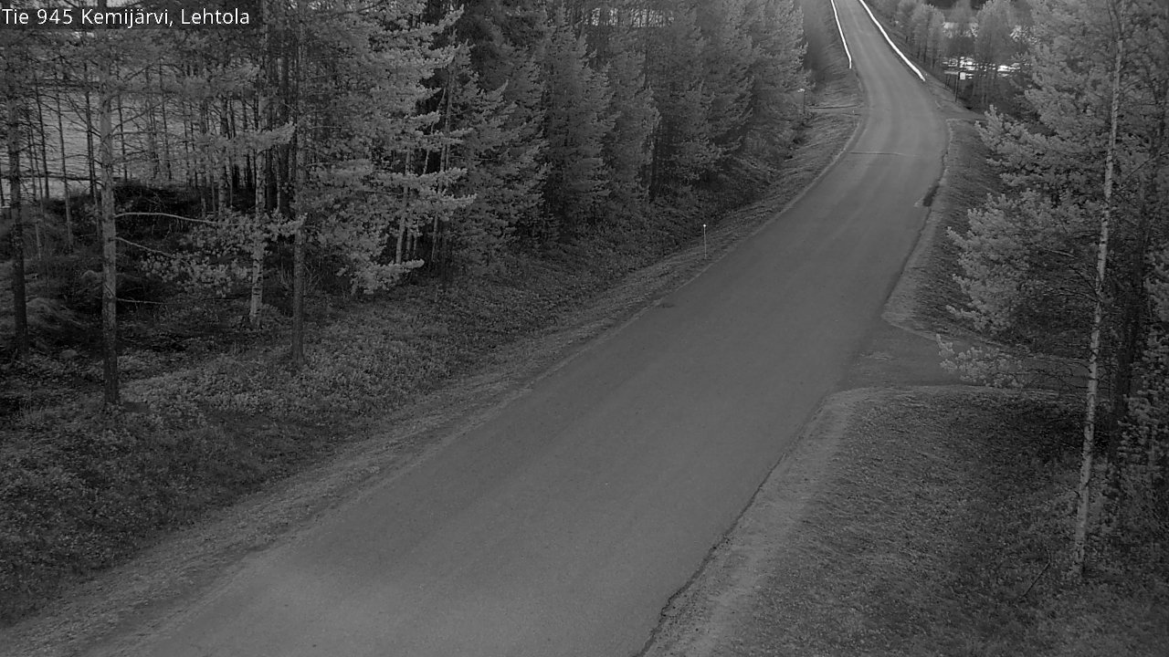 Weather Camera Image Väg 945 Kemijärvi, Lehtola, Kemijärvi, Lappi